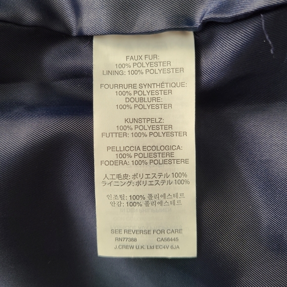 J Crew Plush Fleece Excursion Vest in Navy Blue - Picture 6 of 7